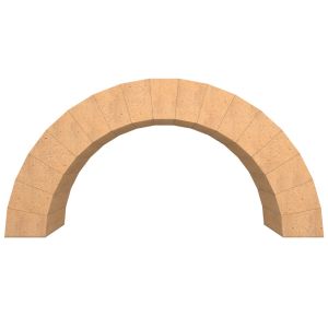 Buesett med 17 ildfaste steiner