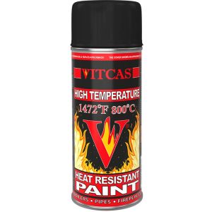 Varmebestandig spraymaling – svart 800 °C