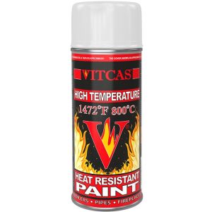 Varmebestandig spraymaling – hvit 800 °C