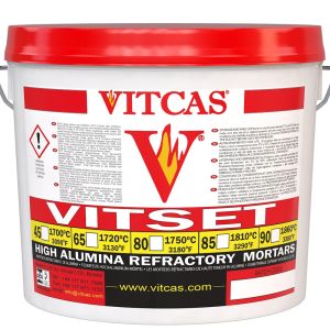 Vitset 45 – ferdigblandet ildfast mørtel 1700 °C
