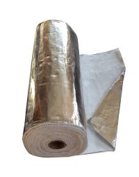 Aluminiumsbelagt isolasjon – røykrørsmatte 12 mm x 1 m