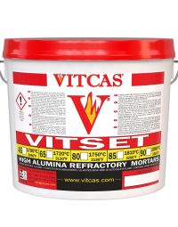 Vitset 80 – ferdigblandet ildfast mørtel 1750 °C